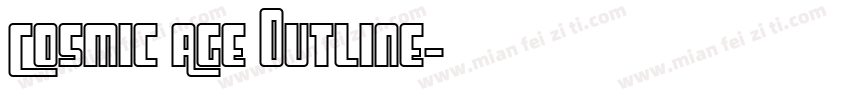 Cosmic Age Outline字体转换